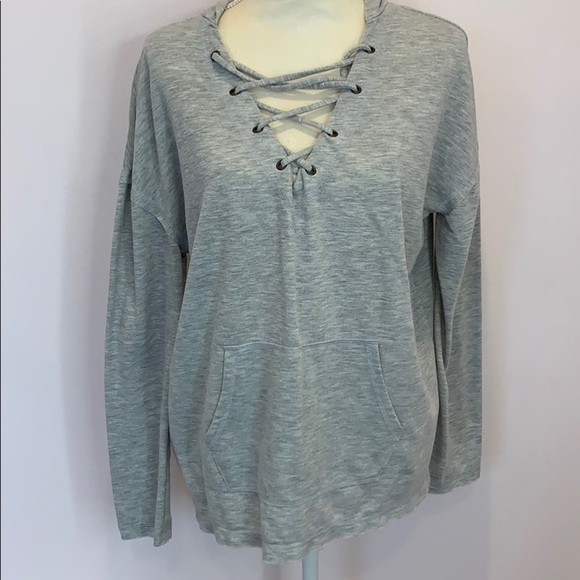 Heather Grey Hooded Comfy Sweatshirt - Picture 1 of 2